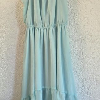 146 152 - H&M mintkleurige jurk (0726aj)