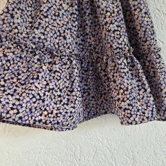 158 164 - H&M rokje lila bloementjes (0726aj)