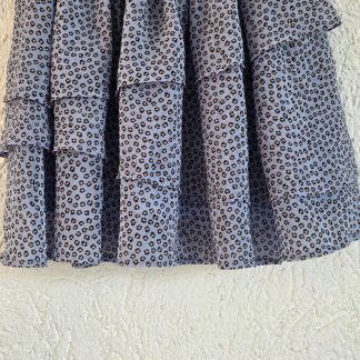 158 164 - H&M rok blauw bloementjes (0726aj)