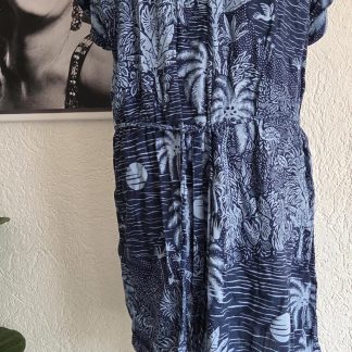 M - H&M Desmond jurk linnen blauw