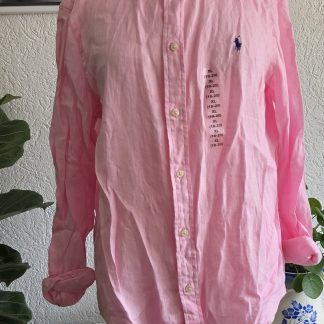 XL - Ralph Lauren linnen overhemd roze nieuw!!