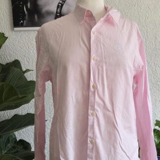 S - Sporty & Rich blouse roze wit (0726meg)