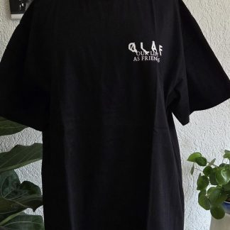 M - ØLÅF shirt zwart als nieuw (0726meg)