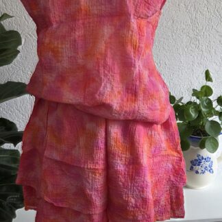S/M - Dante6 set rok en top in roze (0726meg)