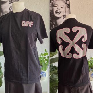 152 - Off-white shirt zwart print (0726meg)