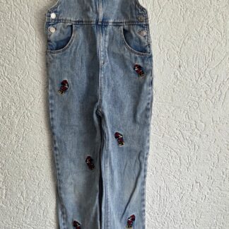 116 - Zara jeans tuinpak Minnie Mouse (0826ij)