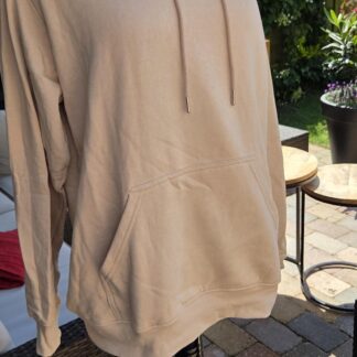 S - H&M hoodie beige als nieuw (0826prv)
