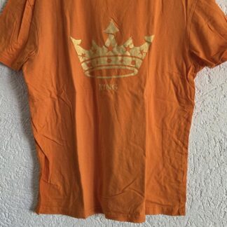 M - John Cabot oranje shirt (0826aj)