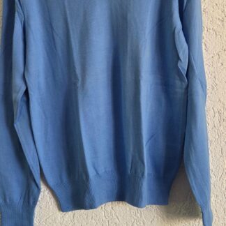 164 170 - Ralph Lauren trui V-hals blauw (0826aj)