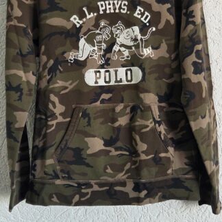 170 - Polo Ralph Lauren hoodie army met print (0926aj)