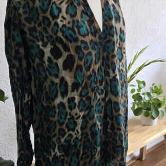 38 - Pinko blouse groene print nieuw (0826meg)