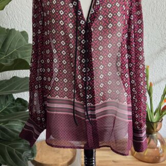 40 - Liu Jo blouse print fuchsia (0826meg)