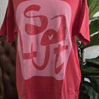 M - Arty blush shirt rood salut (0826meg)