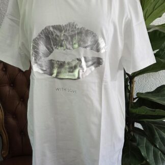 XS - Co'Couture shirt wit zilveren print (0826meg)