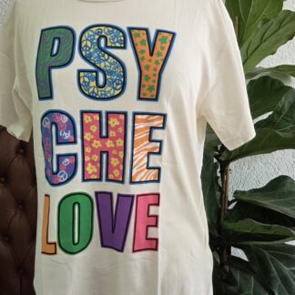 S/M - Sandro shirt Love print (0826meg)