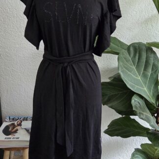 M - Silvian Heach jurk zwart logo (0826meg)