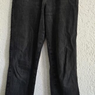 36 - Zara jeans zwart met rafels (0926hat)