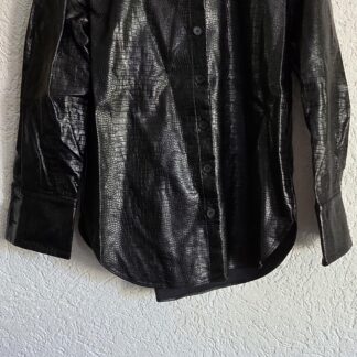 XS - Zara vegan leren blouse slangpatroon (0926hat)