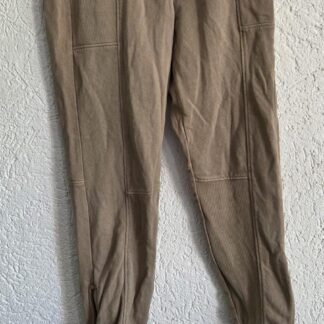 152 - Zara joggingbroek lichtbruin met ritsjes (0926hat)