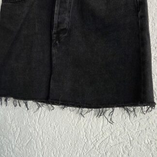 38 - Bershka denim zwarte rok (0926hat)