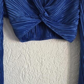 XS - Shein kobalt top met wijde mouw (0926hat)