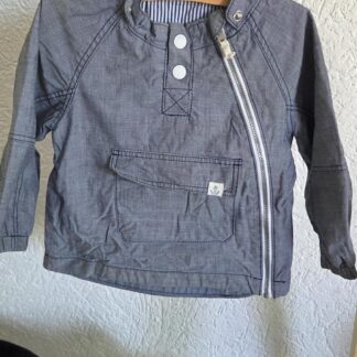 080 - H&M anorak tussenjas blauw (0926od)