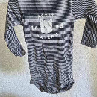 074 - Petit Bateau romper streepjes (0926od)