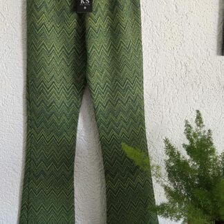 146 152 - Kiestone flair pants vintage green nieuw (0926vee)