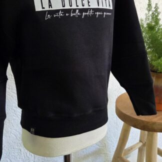 116 - Kiestone sweater zwart nieuw (0926vee)