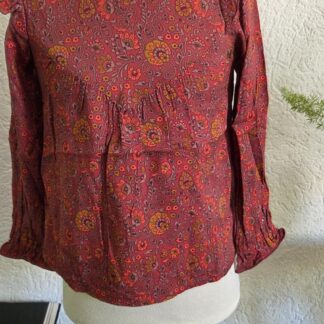 104 - Looxs blousje raspberry paisley nieuw (0926vee)