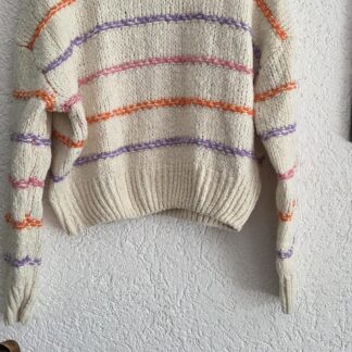 L/XL - Shoeby trui roomwit kleurtjes (0926am)