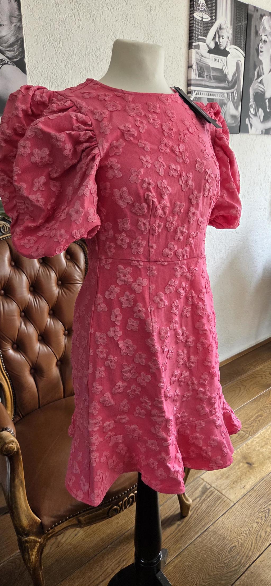 XS of S - Vero Moda jurk pink cosmos nieuw (0926sa) - Afbeelding 3