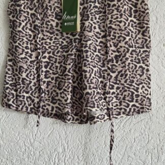 34 - Red Button short linnen leopard nieuw (0926sa)