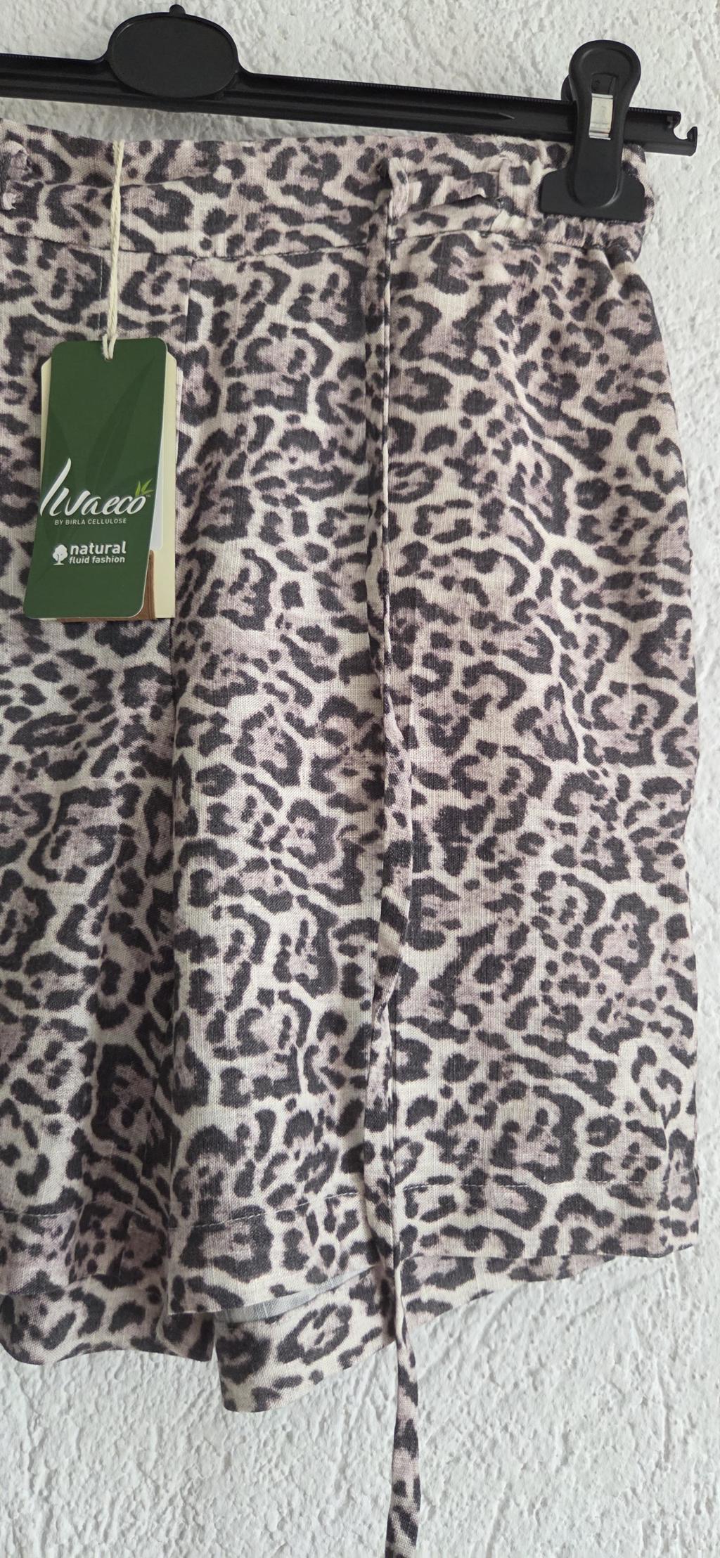 34 - Red Button short linnen leopard nieuw (0926sa) - Afbeelding 3