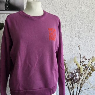 XS - My Jewellery paarse sweater met print (0926meg)