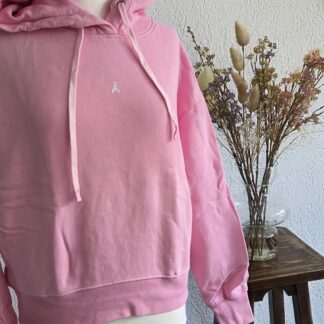 S - Patrizia Pepe roze hoodie (0926meg)