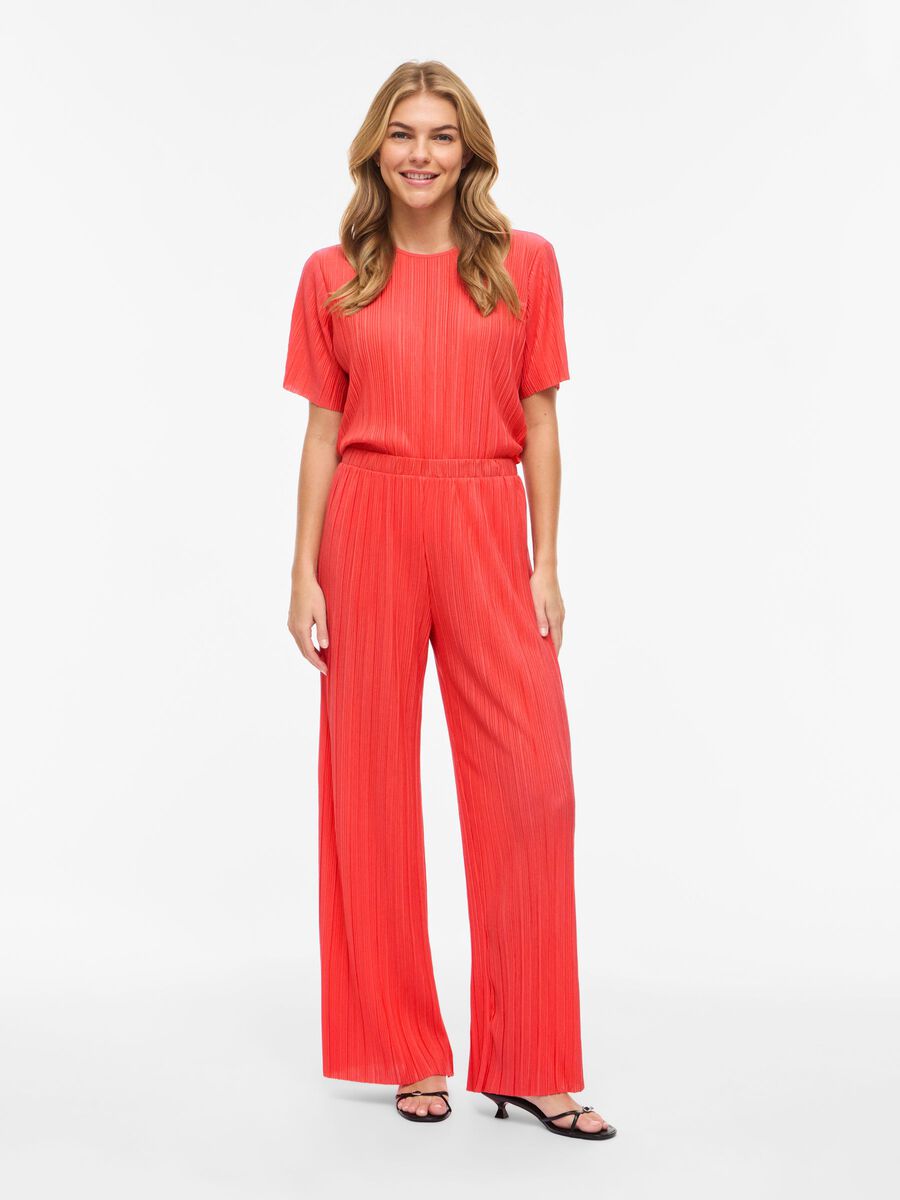 S - Vila plisa high waist wide leg nieuw (0926sa)