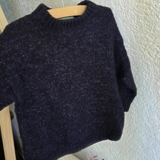 092 - H&M trui blauw melange (1026od)