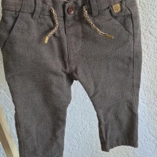 080 - Zara tweed broek taupe (1026od)