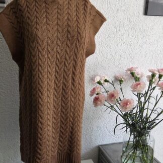 L/XL - In Shape mouwloze coltrui bruin (1026kh)
