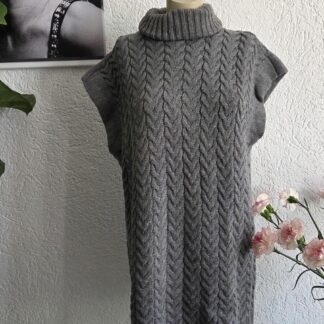 L/XL - In Shape mouwloze coltrui grijs (1026kh)