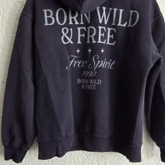 164 - Zara hoodie marineblauw (1026kh)