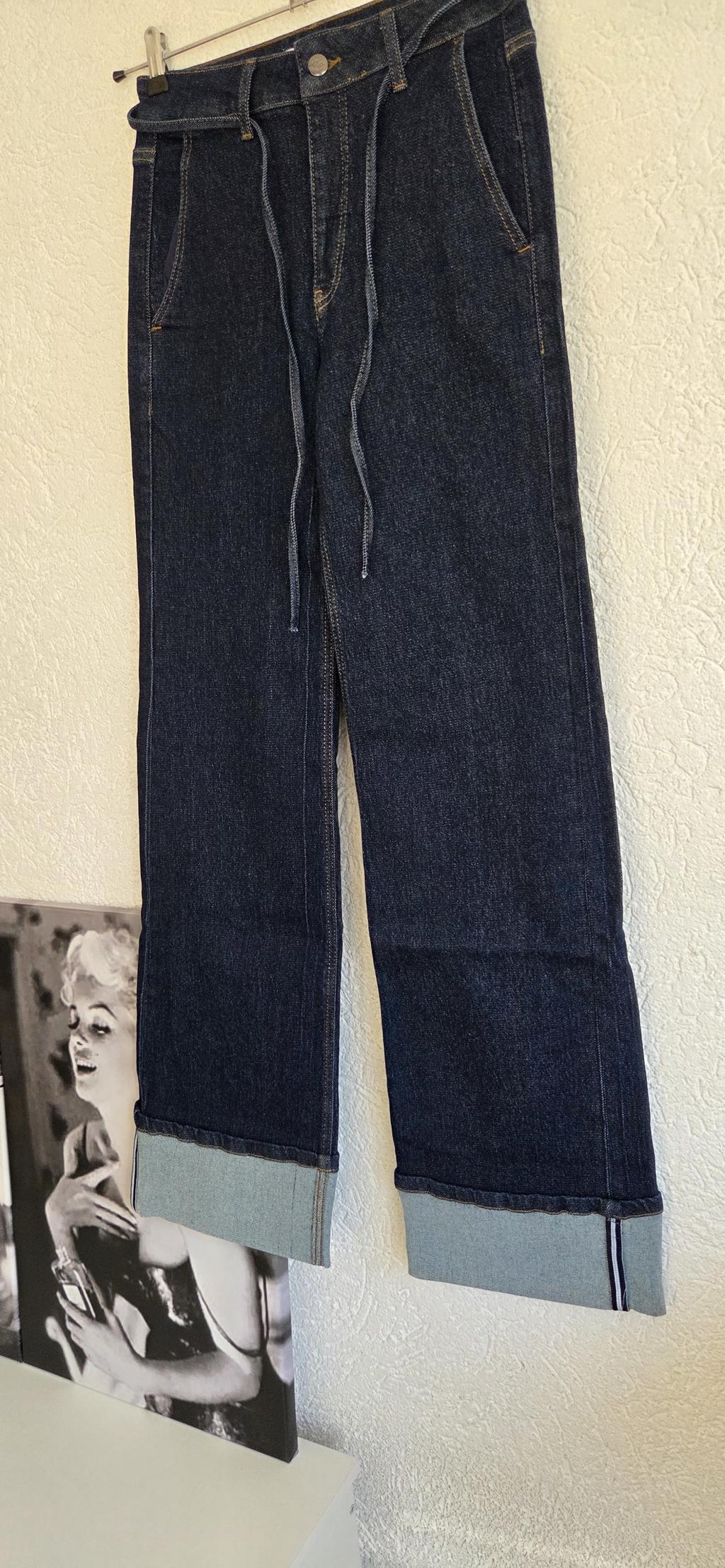 XS - Co' Couture jeans donkerblauw lange lengte nieuw (1026meg)
