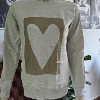 S - 10days sweater grijs beige hart (1026meg)