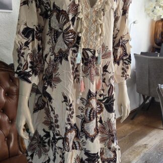 L/XL - Made in Italy jurk met print (1026ij)