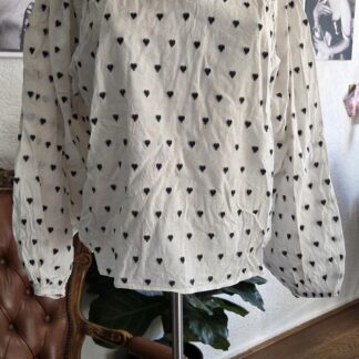 38/42 - One size - Ambika tuniek hartjes (1026ij)