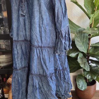 L - Pescara denim jurk katoen (1026ij)