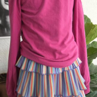 146 152 - WE roze shirt elastisch (1026jac)