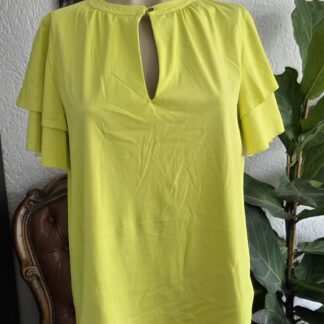 M - G-Maxx geel shirt travelstof (1026jac)